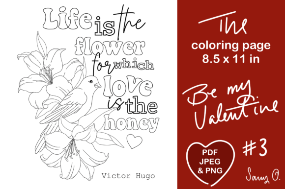 Download Life Love Honey Flowers Birds Quote KDP - Flowers Collection