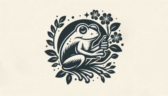 Download Frog Holding Flowers - Flowers Collection