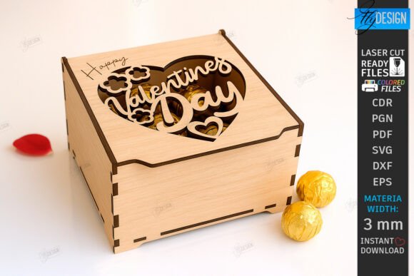 Download Valentine's Day Gift Box Laser Cut | CNC - Laser cut Collection