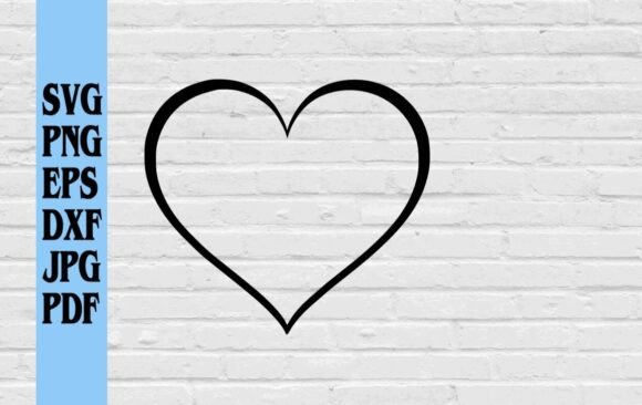 Download Black Heart Outline Silhouette Valentine - Premium Resources