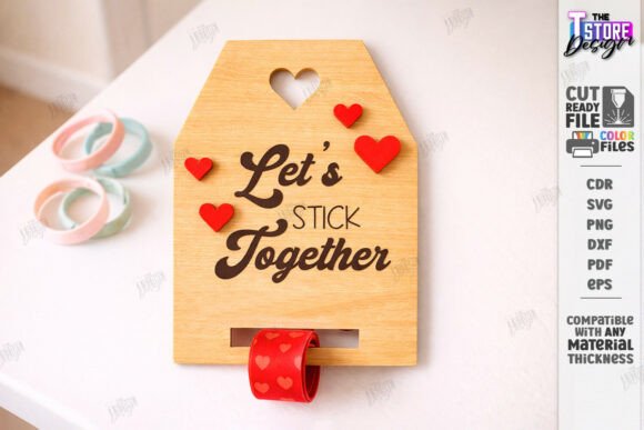 Download Valentine’s Day Bracelet Card Laser Cut - Laser cut Collection