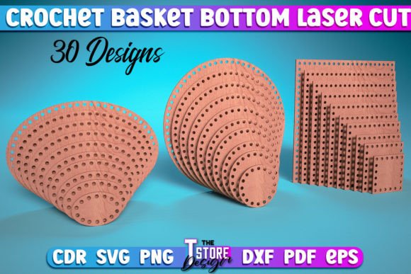 Download Crochet Basket Bottom Laser Cut SVG | - Laser cut Collection
