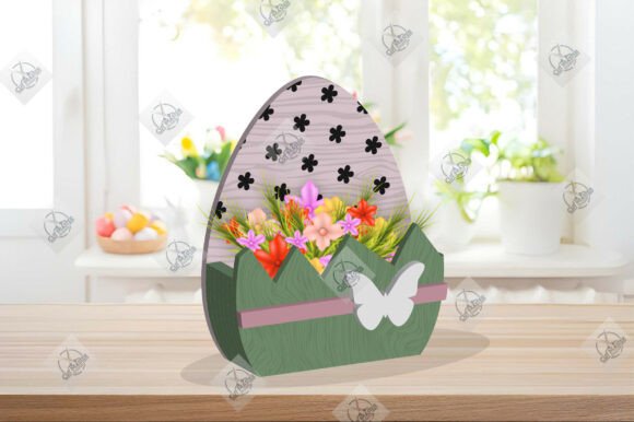 Download Spring Easter Egg Treat Box Laser Cut - Laser cut Collection