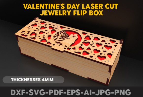 Download Valentines Day Gift Box Laser Cut Files - Laser cut Collection