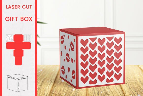 Download Love Valentine's Day Gift Box Laser Cut - Laser cut Collection